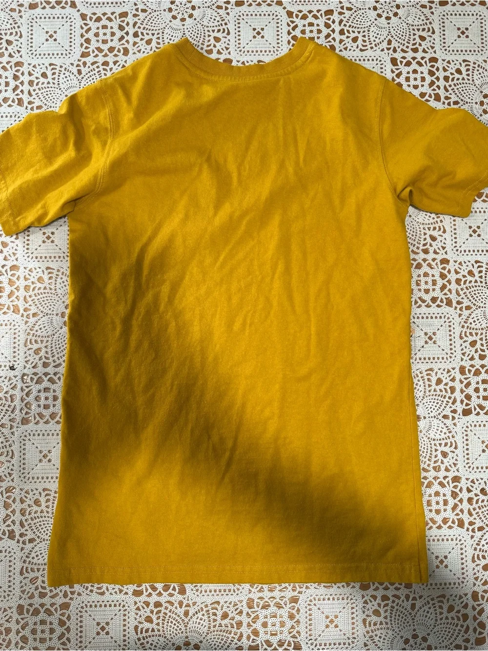The North Face Mustard Yellow Pocket T-Shirt Women’s XS - Picture 4 of 4